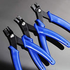 Spring-Loaded Blue Handle Diagonal Pliers for Jewelry Making, Beading, and Wire Cutting