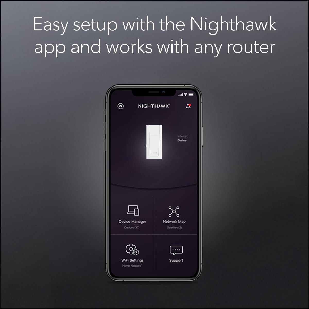 NETGEAR Nighthawk WiFi 7 Extender EXS27, up to 1,500 sq ft, 5 Gbps