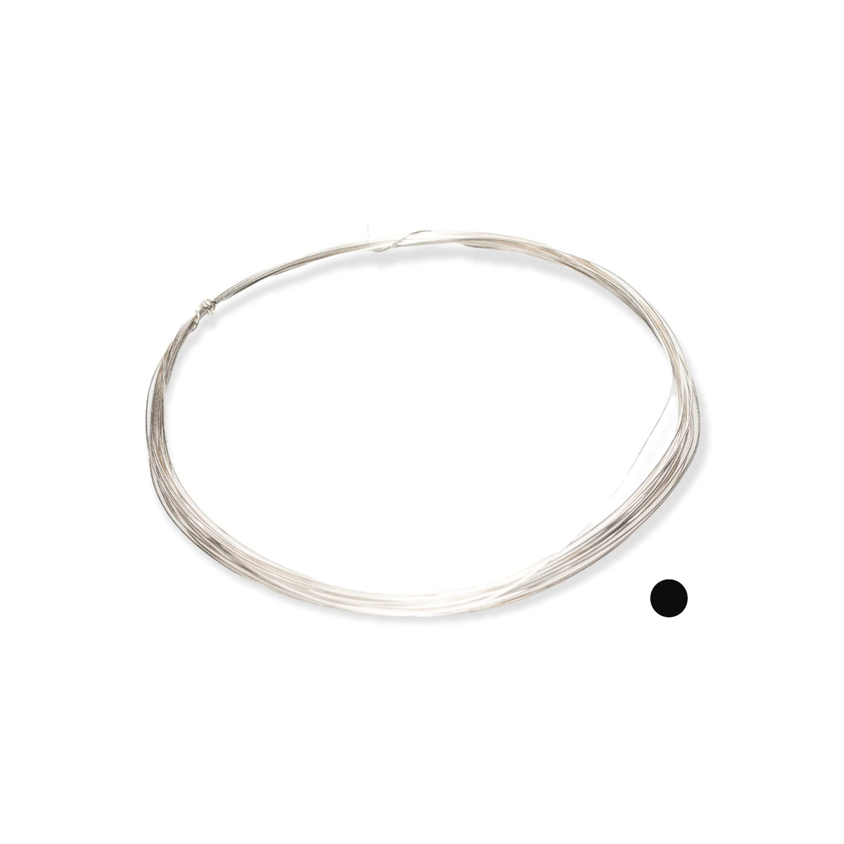 925 Sterling Silver Wire, 18 Gauge, Round, Half Hard, 15FT by CRAFT WIRE