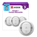 Kidde Smoke & Carbon Monoxide Detector, AA Battery-Powered, 30CUDR, 3 Pack