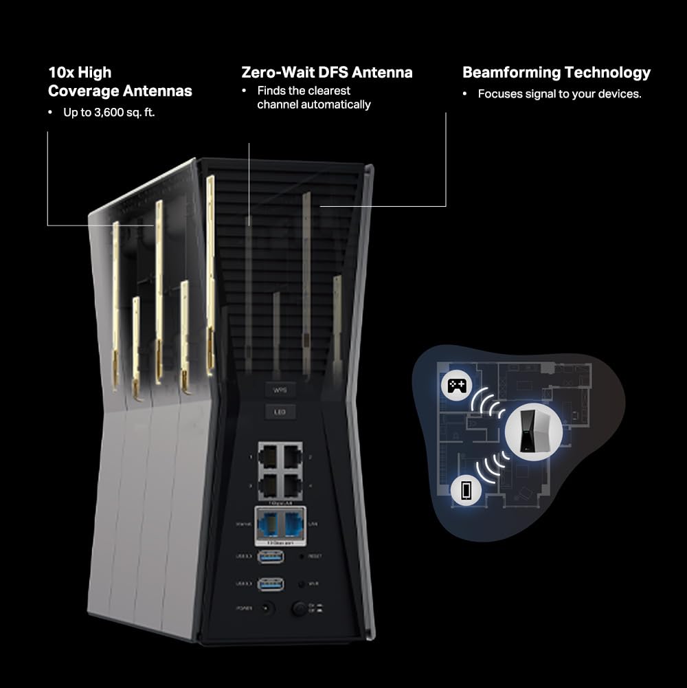 TP-Link Tri-Band BE18000 WiFi 7 Router, Archer BE770