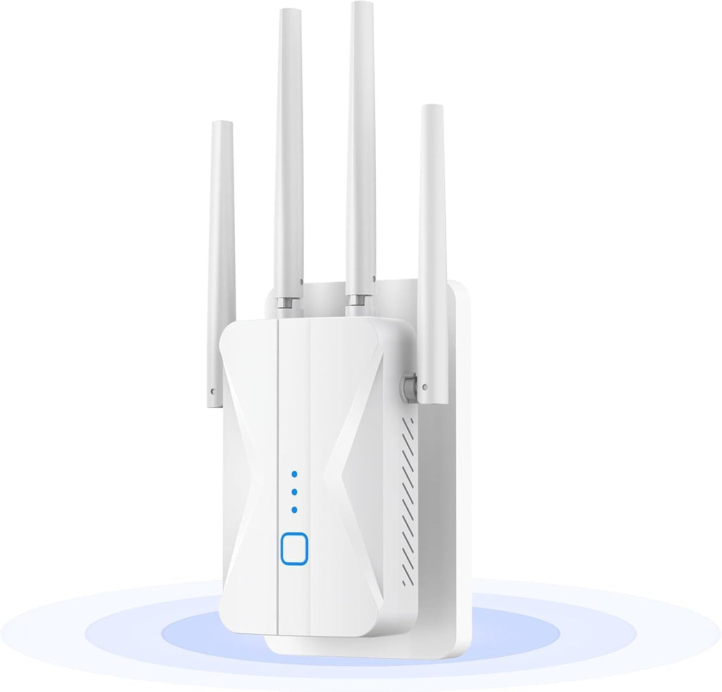 WiFi Extender 2026 AC1200 Dual Band 5GHz/2.4GHz Signal Booster Up to 15,999 Sq.ft, 3-in-1 Wireless Repeater Router Amplifier for Home with Ethernet Port