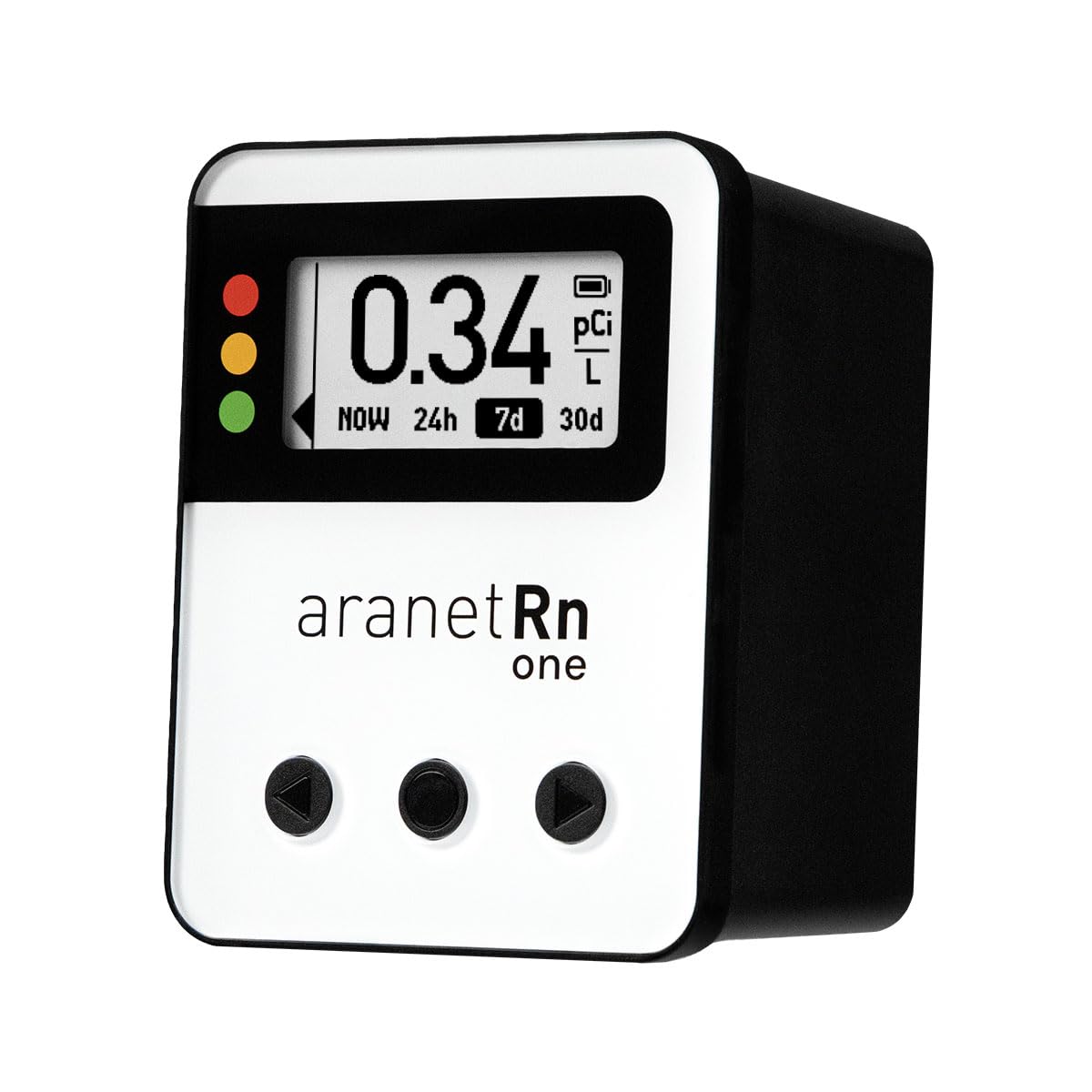 Radon One Home Radon Detector, Results Every 10 Minutes (White)