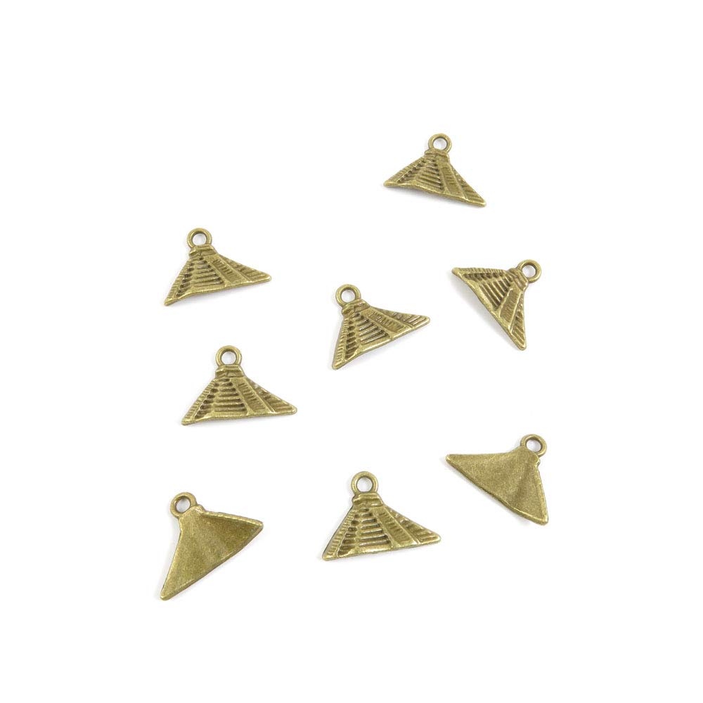 Price per 940 Pieces Antique Bronze Tone Jewelry Charms Findings Arts Crafts Beading Making Charmes F3ID1V Egypt Pyramid