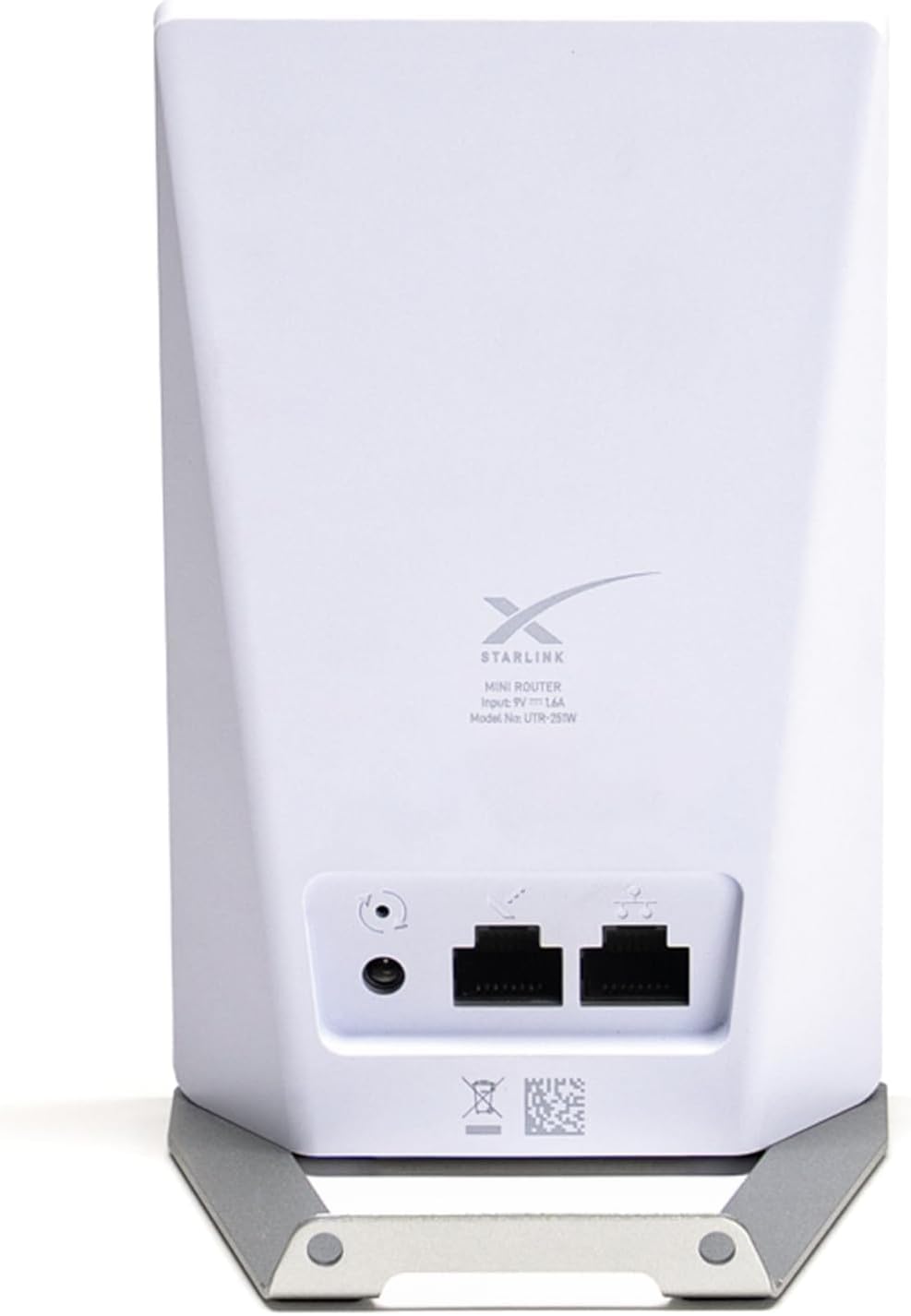 WiFi Router Mini, Compact Dual Band Wireless Internet Router, White, Mesh Network Compatible, Travel-Friendly Design, Compatible with Starlink V4, Gen3, Mini