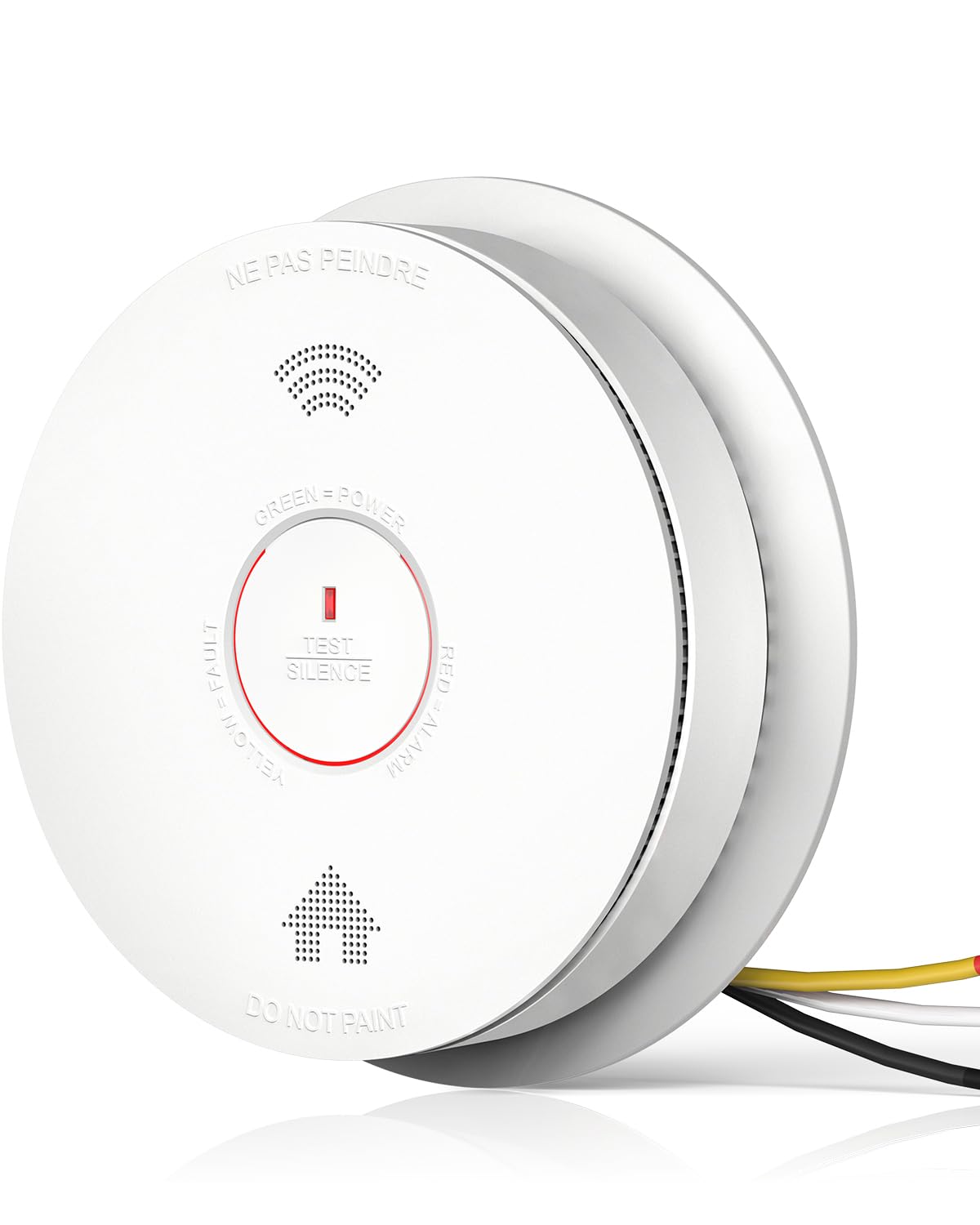 SITERWELL Smoke & CO Detector Interconnected, Hardwired & AA Battery