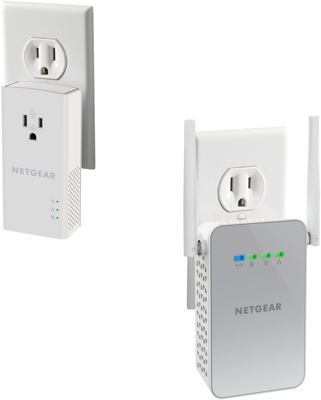 NETGEAR Powerline Wi-Fi 1000 + Extra Outlet, White (PLPW1000-100NAS)