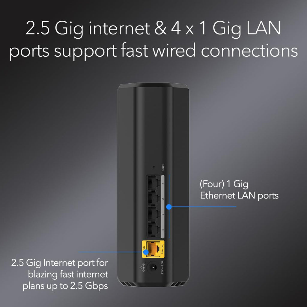 NETGEAR Nighthawk WiFi 7 Router RS90, Up to 2,000 sq ft, 3.6 Gbps