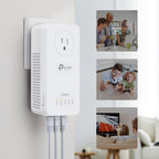 TP-Link AV1300 Powerline Ethernet Adapter WiFi Extender KIT- Passthrough