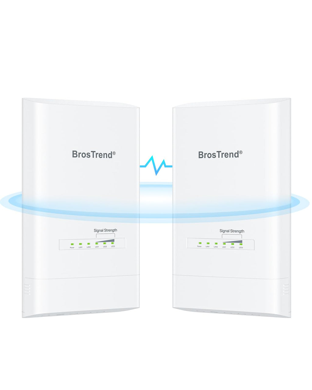 BrosTrend 5KM Wireless Bridge Point to Point Outdoor with 2X Gigabit Ports