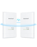 BrosTrend 5KM Wireless Bridge Point to Point Outdoor with 2X Gigabit Ports