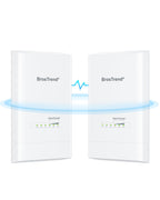 BrosTrend 5KM Wireless Bridge Point to Point Outdoor with 2X Gigabit Ports