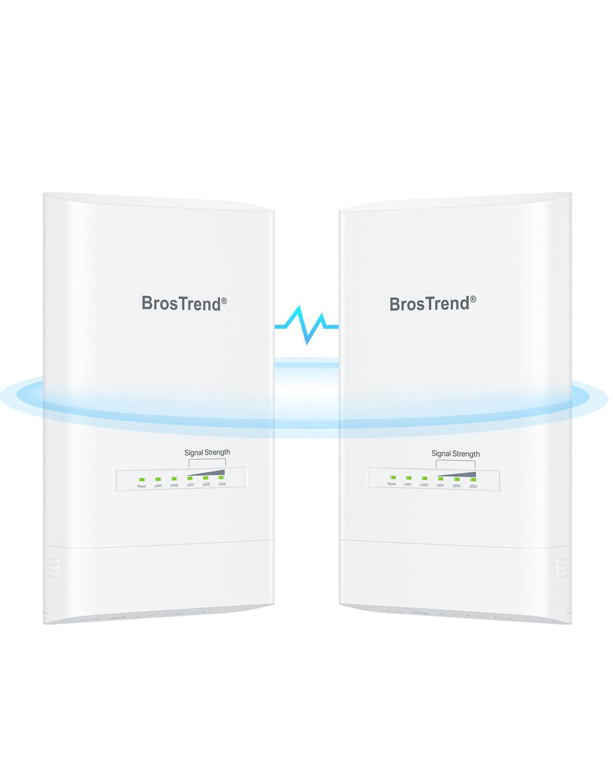 BrosTrend 5KM Wireless Bridge Point to Point Outdoor with 2X Gigabit Ports