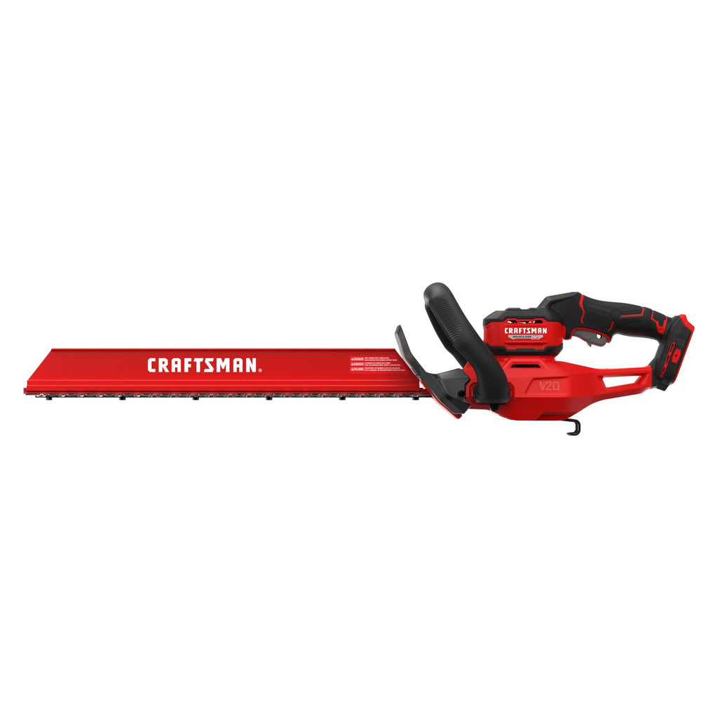 CRAFTSMAN V20 Brushless RP 22 in. Cordless Hedge Trimmer, Lightweight Bush Trimmer with Hedge Sweep Attachment, Up to 2X Power, Longer Runtime, Tool Only (CMCHT830B)