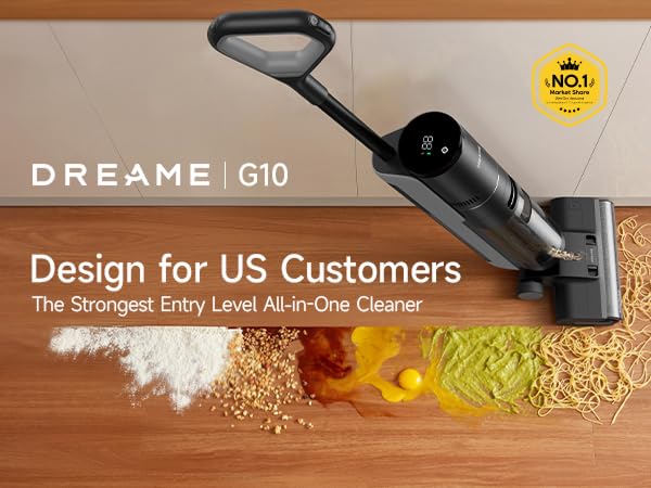 dreame G10 Pro Wet Dry Vacuum Mop, Vacuum and Mop All in One for Hard Floor