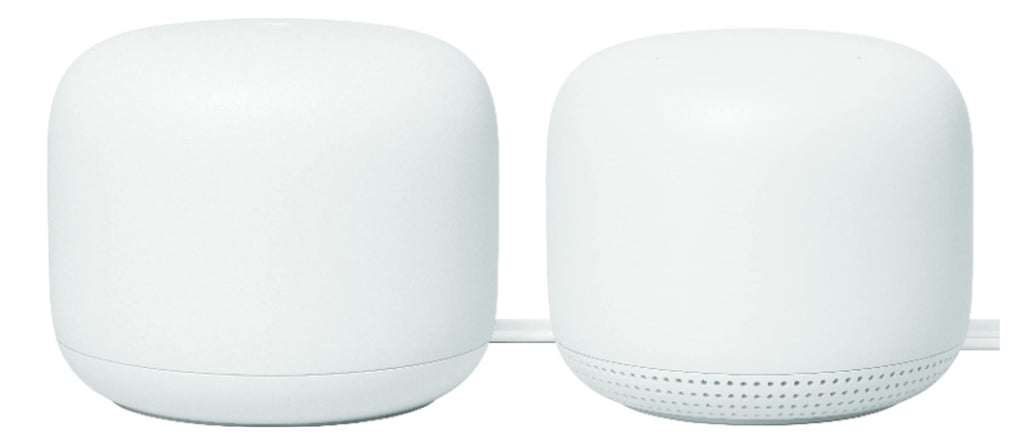 Google Nest WiFi - AC2200 (2nd Generation) Router and Add On Access Point Mesh Wi-Fi System (3-Pack, Snow)