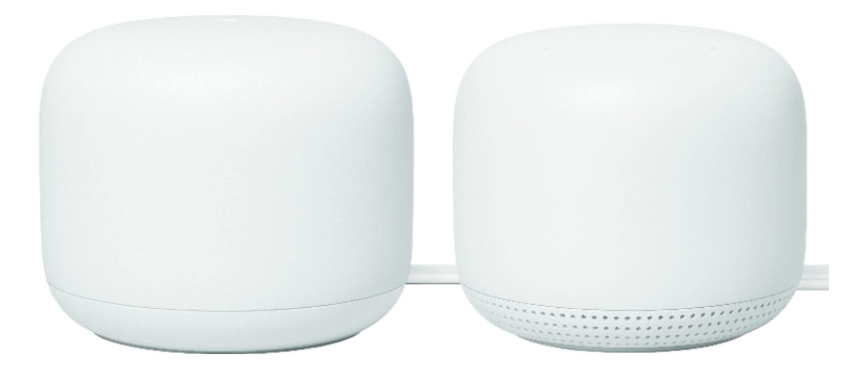 Google Nest WiFi - AC2200 (2nd Generation) Router and Add On Access Point Mesh Wi-Fi System (3-Pack, Snow)