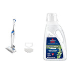 Bissell PowerFresh Deluxe 1806 Steam Mop for Tile, Hardwood & Sealed Floors w/Built‑in SpotBoost Brush, Fast 30‑Second Warm‑Up, Variable Steam Levels, Fresh Scent Discs Compatible