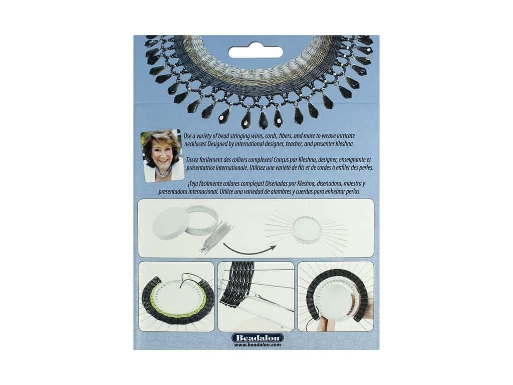 Beadalon Weaver Necklace Weaving Tool, Silver 6.75 x 5.25 x 2