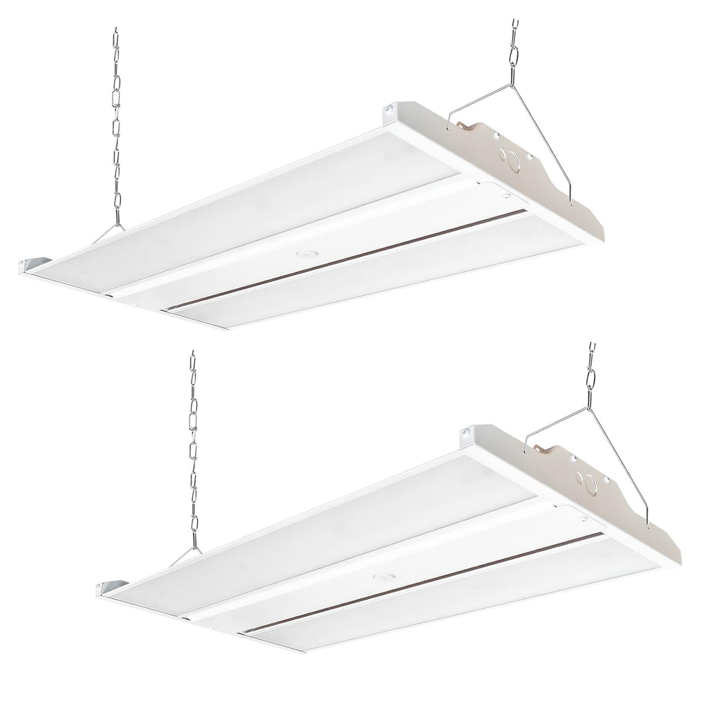 2FT LED Linear High Bay Fixture with Motion Sensor, 155W LED Shop Light, 20,925lm 135LM/W, 120-277V, 5000K Daylight Linear Hanging Light, UL Listed - 4PK