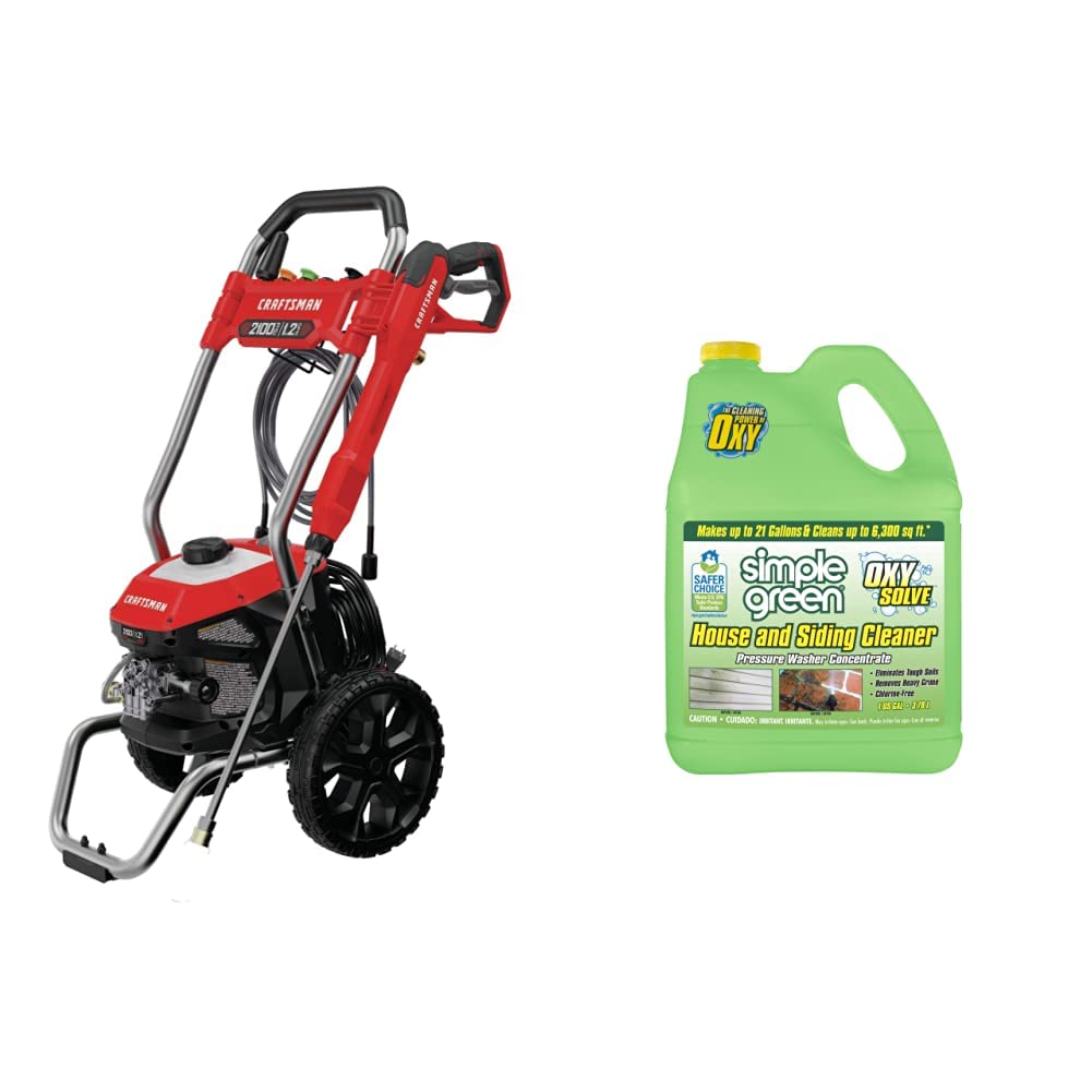 CRAFTSMAN Electric Pressure Washer, Cold Water, 2100-PSI, 1.2 GPM, Corded (CMEPW2100)