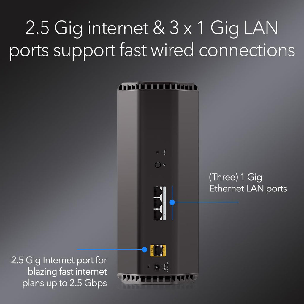 NETGEAR Nighthawk WiFi 7 Router RS150, Up to 2,250 sq ft, 5 Gbps