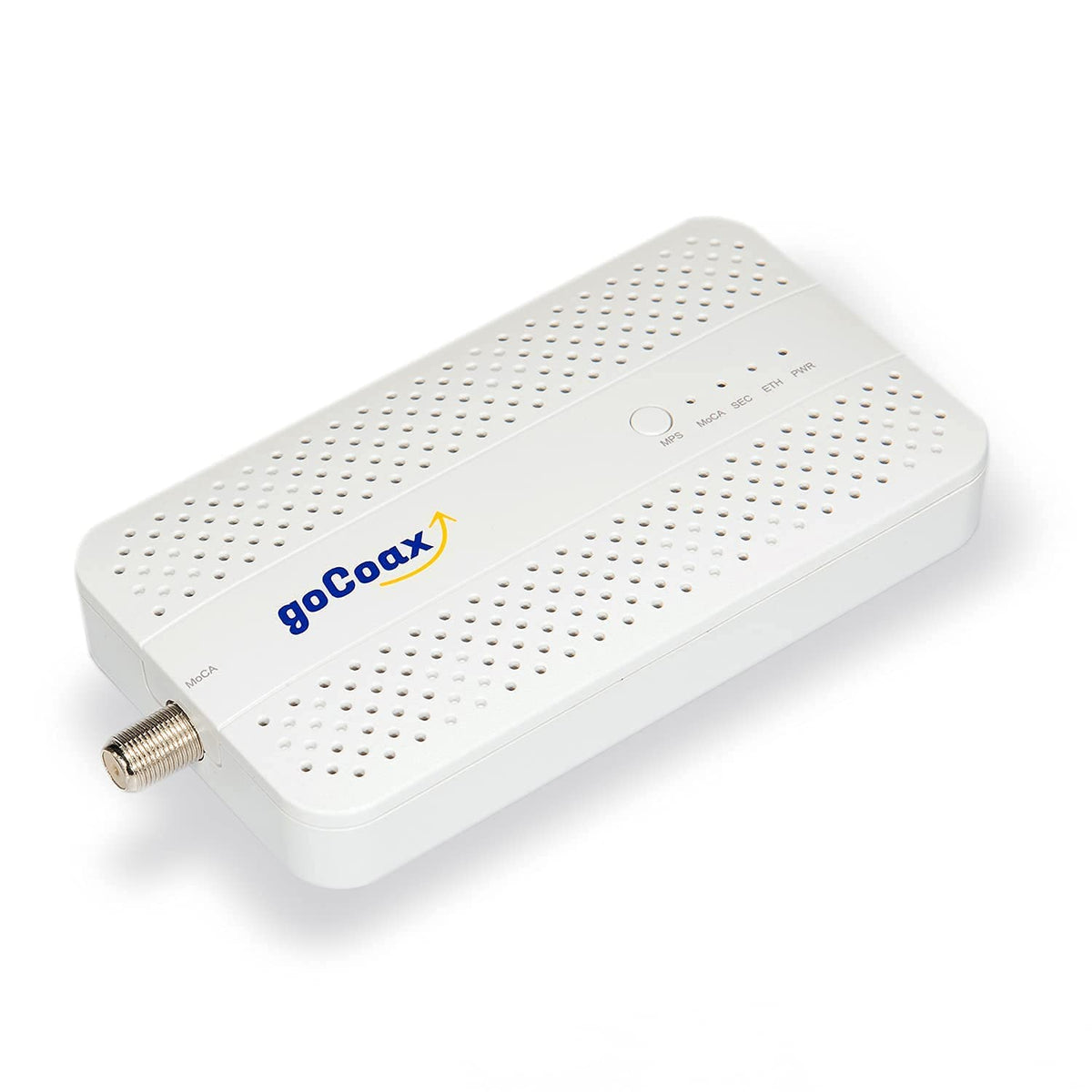 goCoax MoCA 2.5 Adapter (2-Pack) with 2.5GbE Ethernet Port | MA2500D Ethernet Over Coax for Gaming & 4K Streaming | 2.5Gbps, Plug and Play | for Cable Internet Homes - Not for Satellite TV (White)