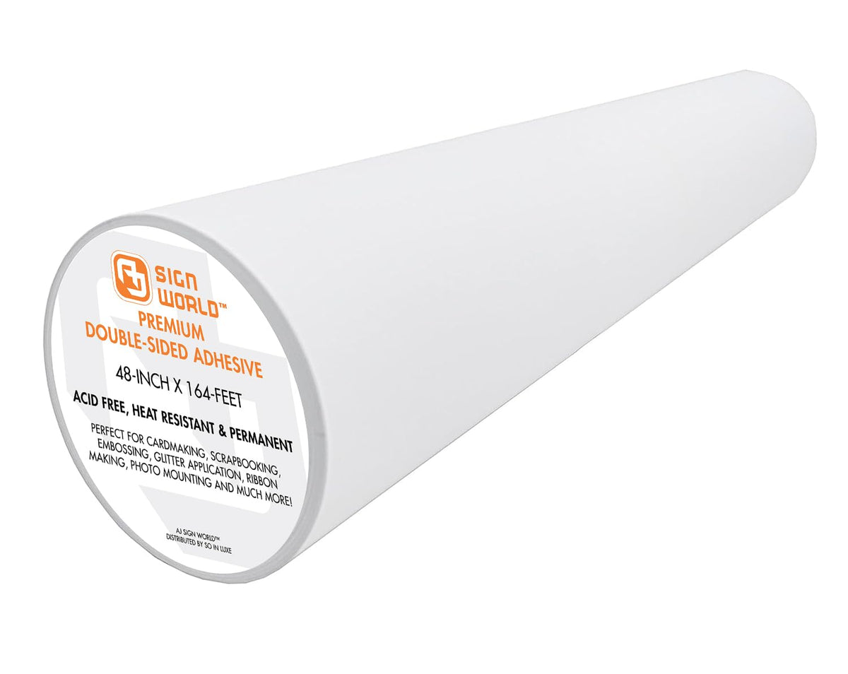 Best 48" Ultra-Thin Permanent Double-Sided Tape for Arts, Crafts, Die Cutting, Photography, Scrapbooking, Tear-by-Hand, Documents, All Purpose (48-Inch by 55 Yards)