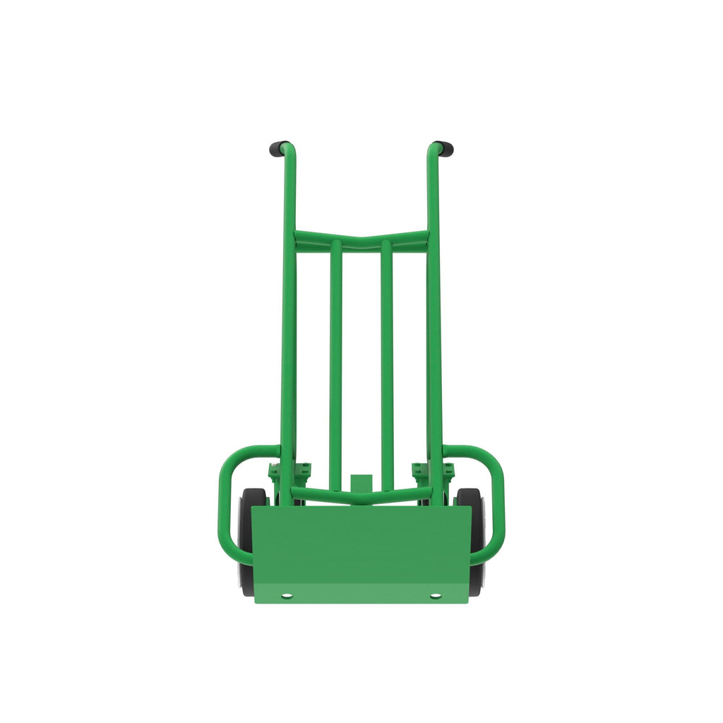 F84808A3 14 Gauge Steel Deep Frame Bag and Box Pallet Truck with 4 Solid Wheels, 14-1/2" Width x 54" Height x 10" Depth