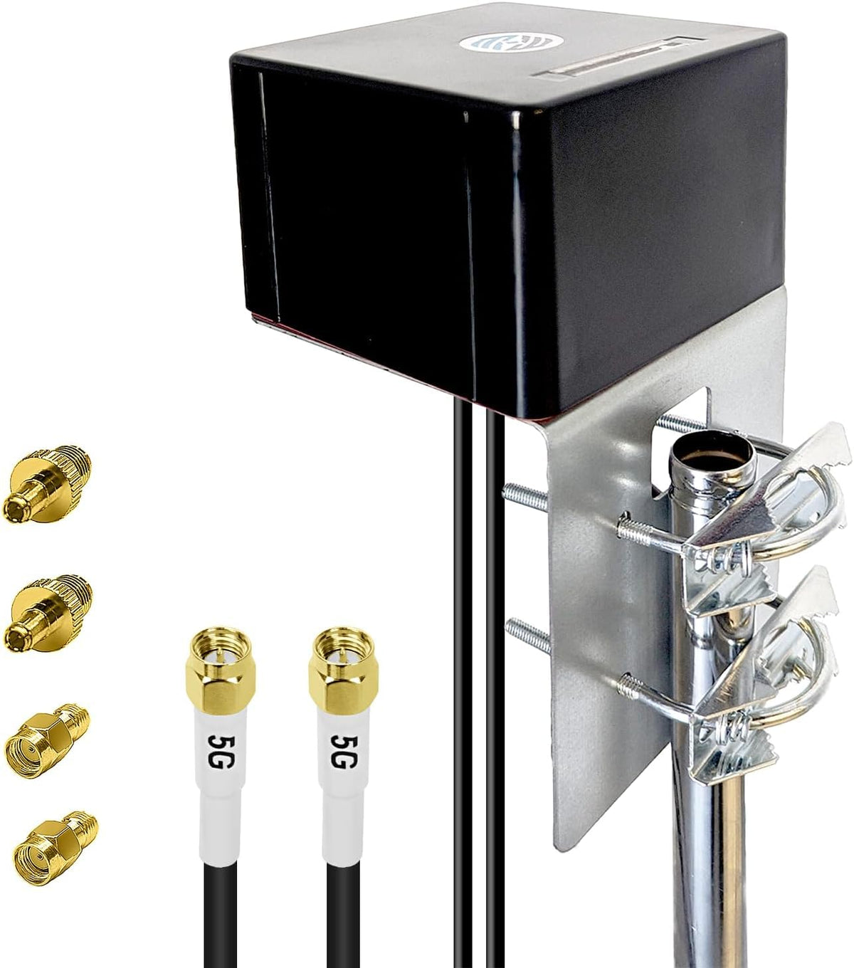 Maswell Combo 2X2 MIMO Antenna, Up to 6dBi, Omni 600-8000MHz, MIMO WiFi Networking and MIMO 3G 4G LTE 5G for Hotspots, Routers, Gateways, Verizon, AT&T, T-Mobile Home Internet, WiFi 7 Ready