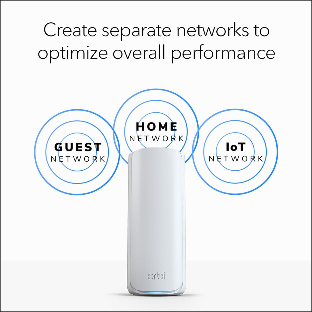 NETGEAR Orbi 770 Series WiFi 7 Mesh System, Up to 5,500 sq ft., 2 Pack