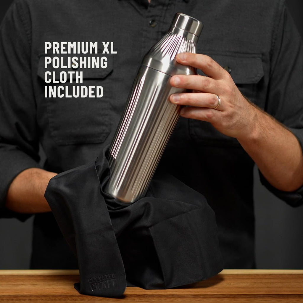 Diamond Edition Hybrid Cocktail Shaker Set, Stainless Steel, 28 oz