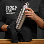 Diamond Edition Hybrid Cocktail Shaker Set, Stainless Steel, 28 oz