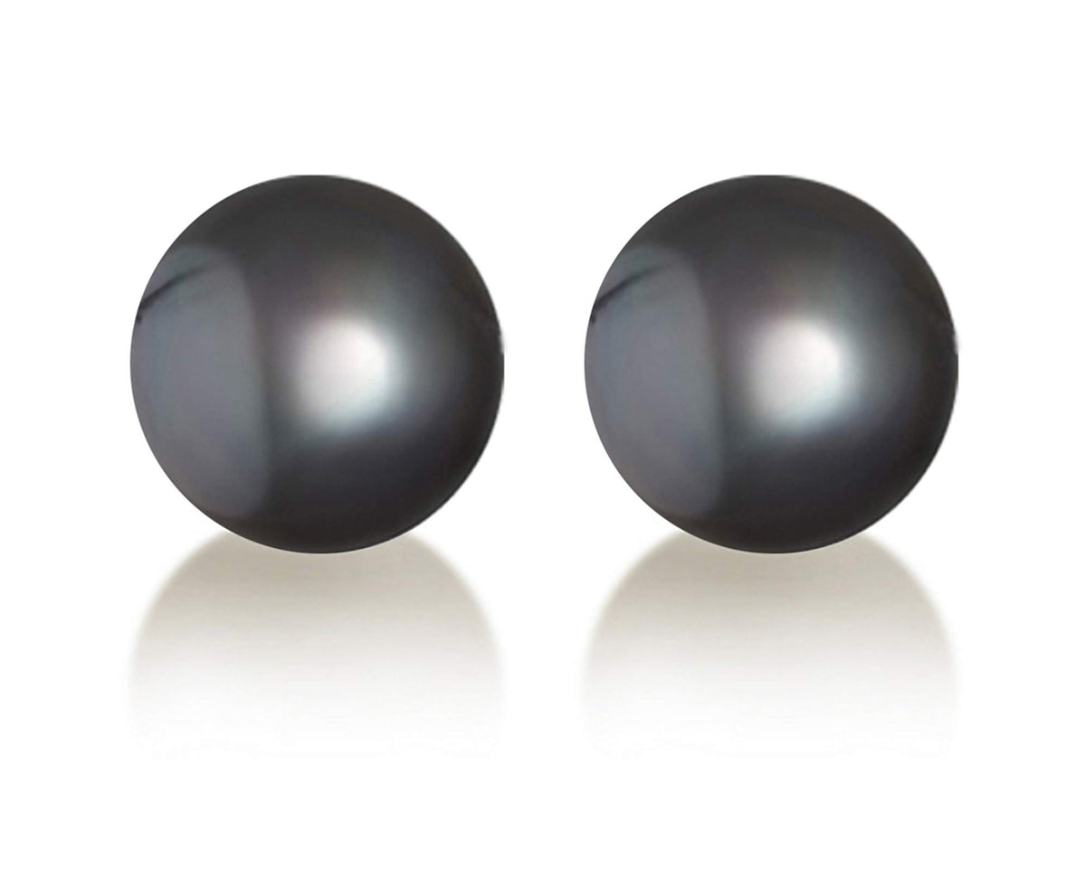 Pair of Japanese Freshwater Loose Cultured Pearls AAAA Graded Black Color 5-10mm Half Drilled or Undrilled for Jewelry Making Rings, Pendants, Earrings Add On Beads – Orien Jewelry