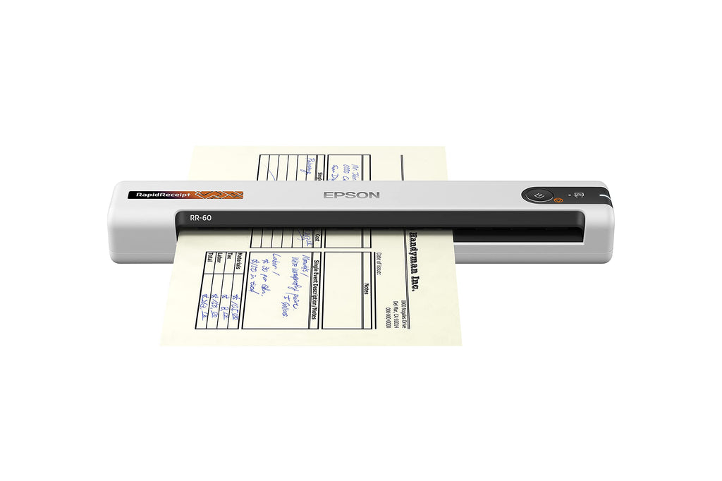 Epson RapidReceipt RR-60 Compact Mobile Document Scanner Receipt