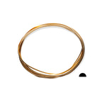 14/20 Yellow Gold Filled Wire 22 Ga Half Round Half Hard 25FT by CRAFT WIRE