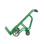 F84808A3 14 Gauge Steel Deep Frame Bag and Box Pallet Truck with 4 Solid Wheels, 14-1/2" Width x 54" Height x 10" Depth
