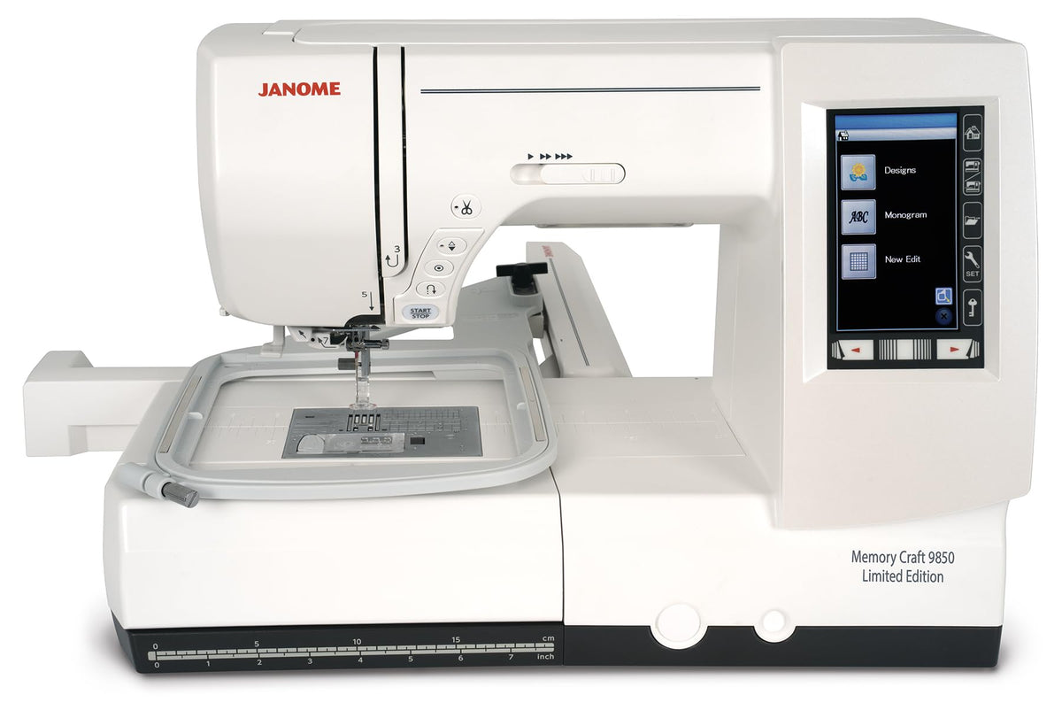Janome Memory Craft 9850 Limited Edition Computerized Sewing and Embroidery Machine