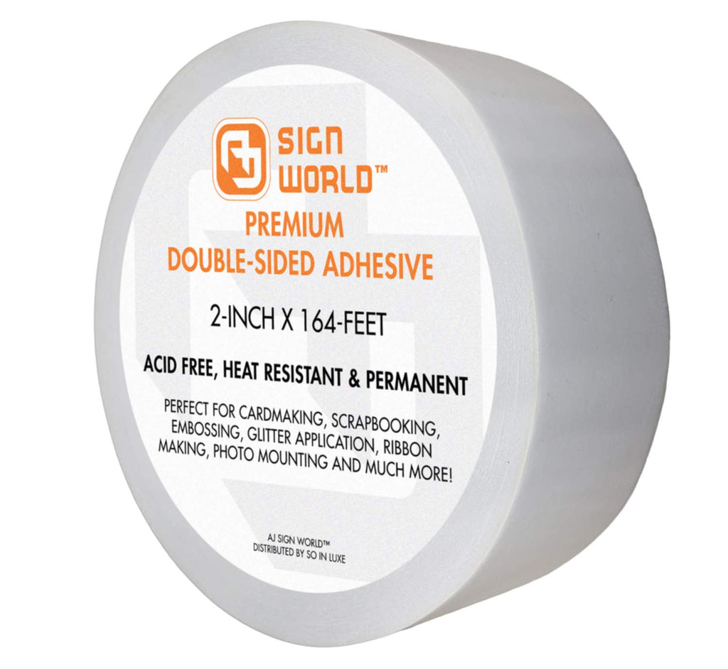 Best 48" Ultra-Thin Permanent Double-Sided Tape for Arts, Crafts, Die Cutting, Photography, Scrapbooking, Tear-by-Hand, Documents, All Purpose (48-Inch by 55 Yards)