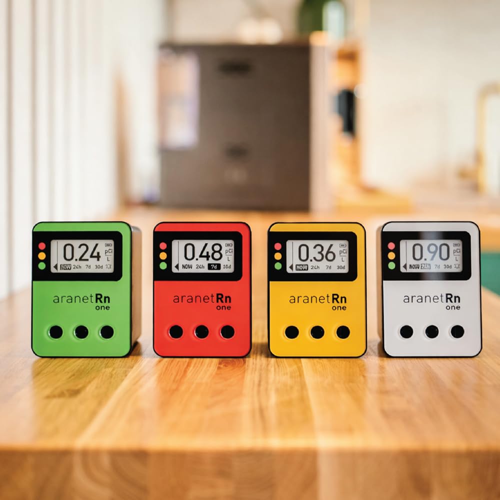 Radon One Home Radon Detector, Results Every 10 Minutes (White)