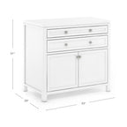 Martha Stewart Crafting Kids' Artwork Storage - Linen White: Wooden Art Supply Storage Cabinet with Drawers, Crafting Organization for Paper and Tools