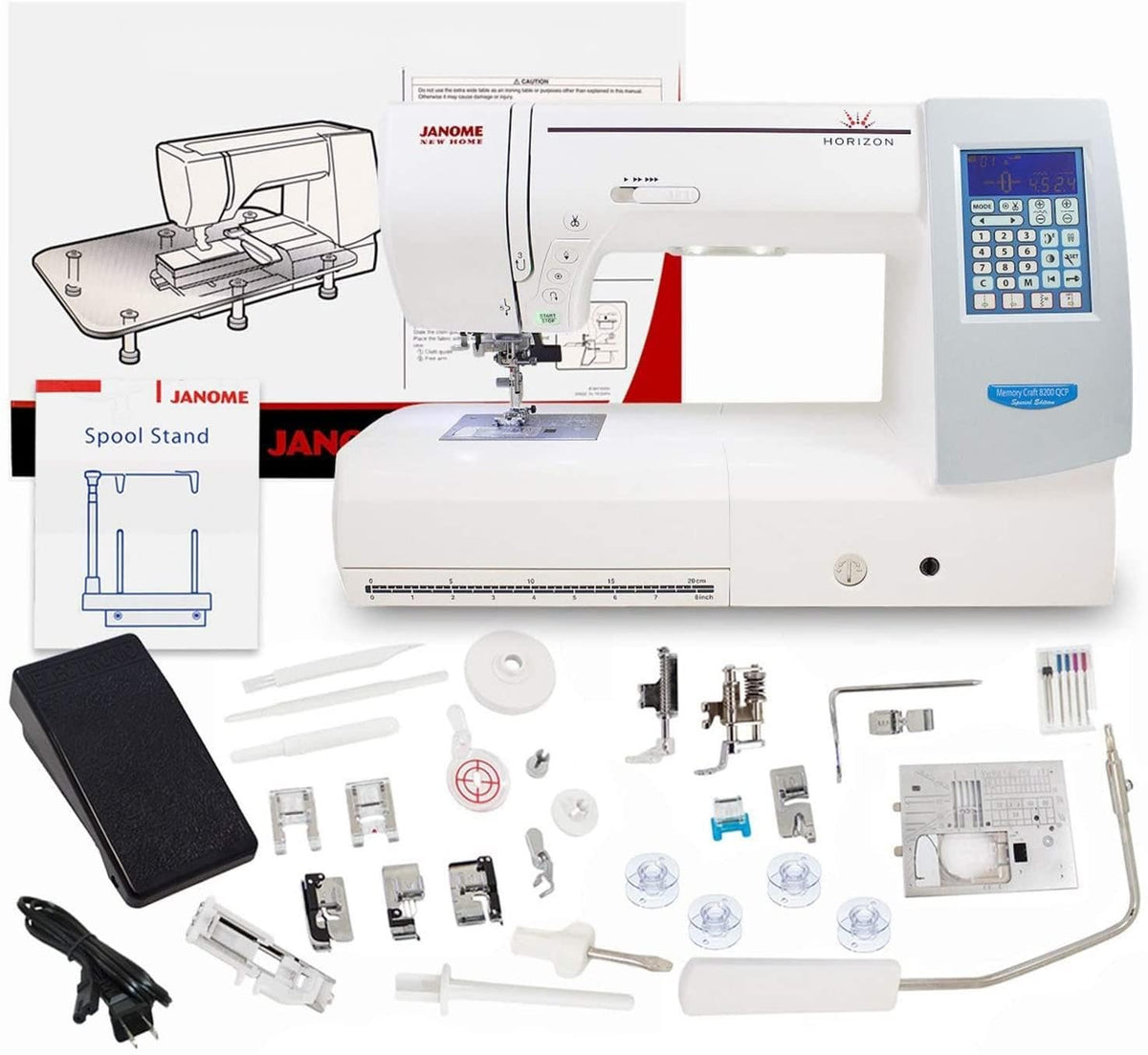 Janome Memory Craft Horizon 8200QCP Special Edition Sewing Machine