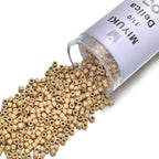 30g Miyuki Delica 11/0 Seed Beads, Matte 24Kt Light Gold-Plated DB334