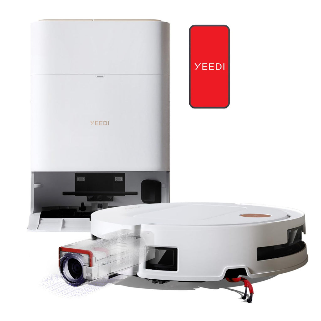 Yeedi by ECOVACS M14 Plus Robot Vacuum and Mop, OZMO Roller Mopping, White