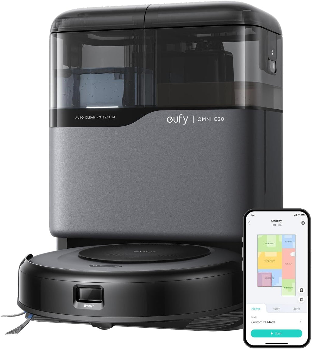 eufy Certified Like-New C20 Omni Vacuum and Mop Combo（Renewed）