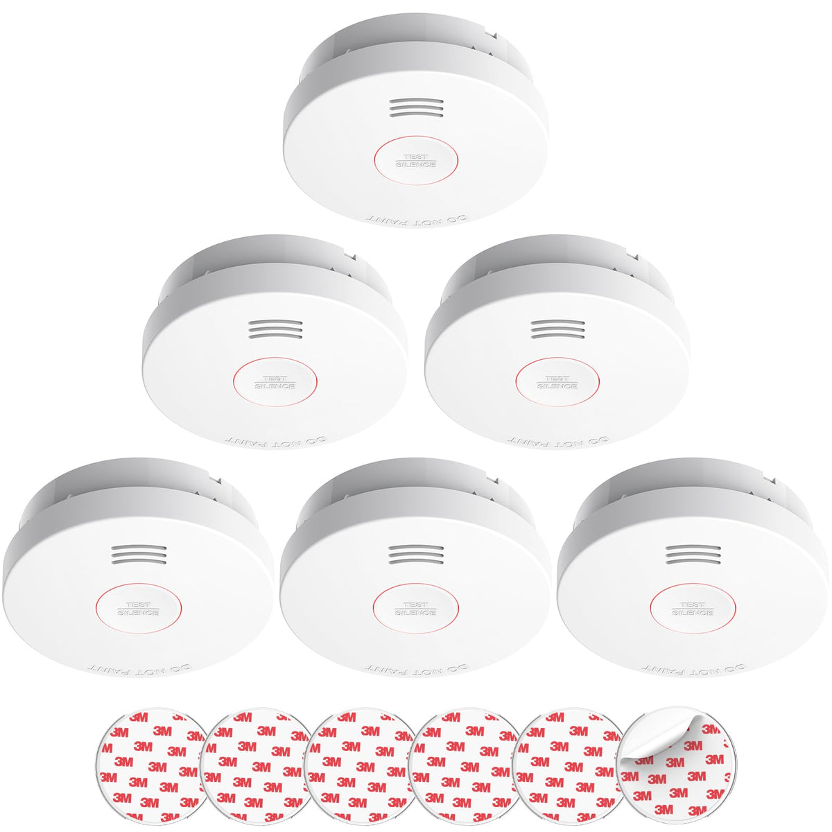 SITERLINK Smoke Detectors 10 Year Battery Backup UL217 ,GS525A 12 Pack