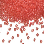 30g Miyuki Delica 11/0 Seed Beads, Translucent 24Kt Gold-Lined Opal DB230