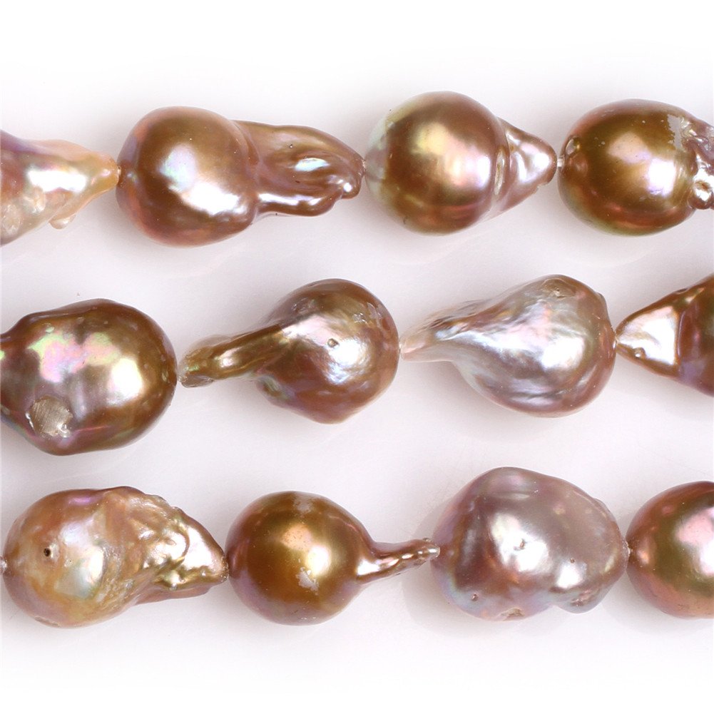 14x22mm Nuclear Edison Pearl Semi Precious Gemstone Big Large Purple Pear Drop Loose Beads for Jewelry Making DIY Handmade Craft Supplies 15"