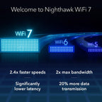 NETGEAR Nighthawk WiFi 7 Router RS150, Up to 2,250 sq ft, 5 Gbps