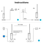 Heltec Wireless Bridge,Point to Point,Outdoor WiFi Bridge,AP+STA Pair Set